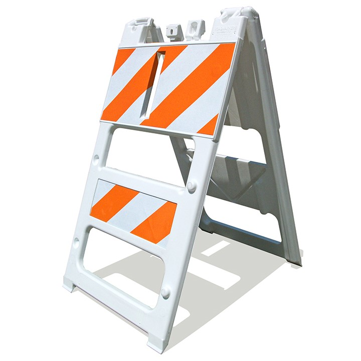 Barricade, Road Marker, Type 2, EG, 24x12 Top, 18x6 Bottom, All Plastic