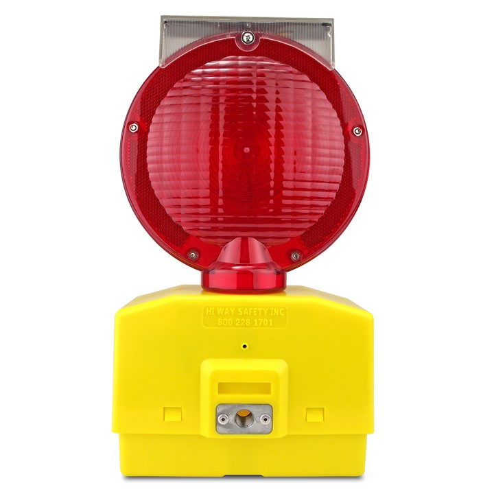 Barricade Light, Eecolite 2, Solar, LED, Red