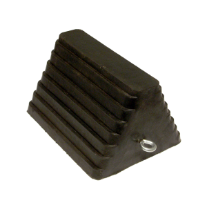 Wheel Chock, Rubber, 9.5in x 8in x 6in, 9 lbs