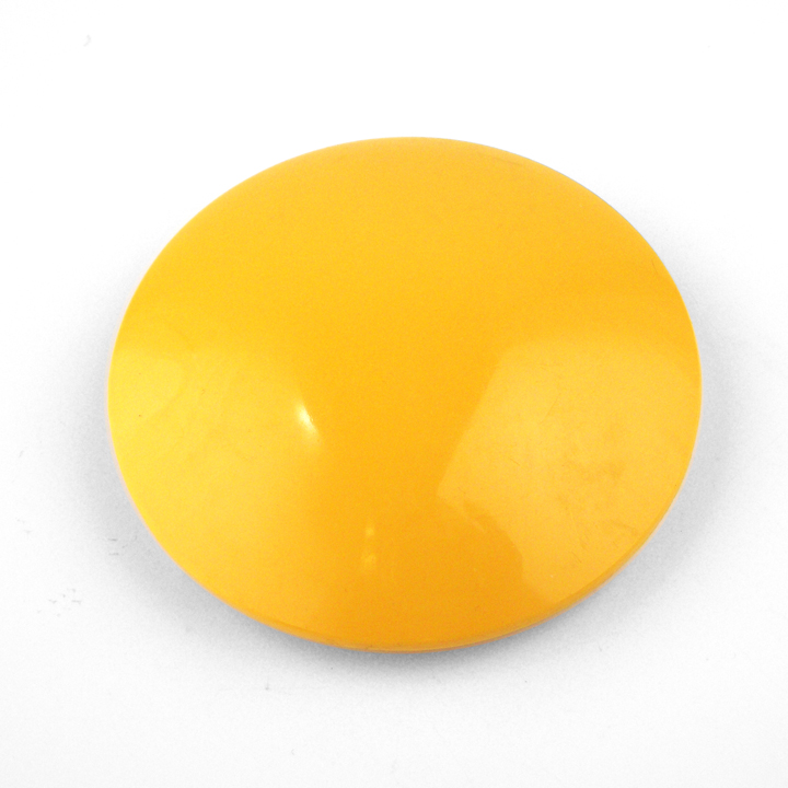 Raised Pavement Dot, 4in, Polypropylene, Yellow