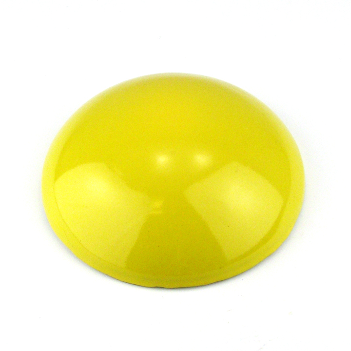 yellow 6 inch ceramic dot