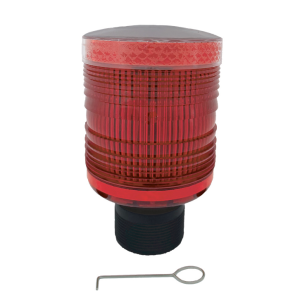 red airport barrier light