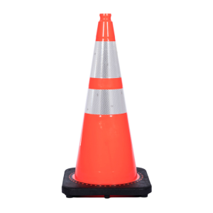 28 inch traffic cone with reflective collars