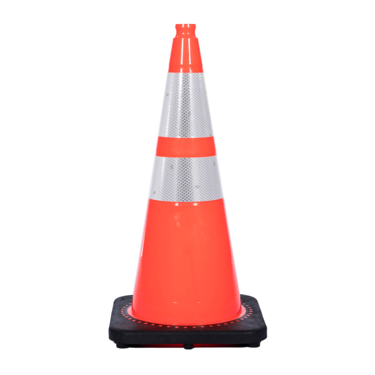 28 inch traffic cone with reflective collars