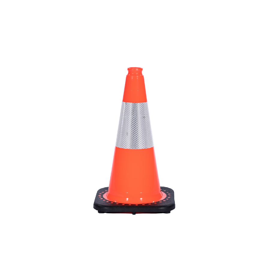 18 inch traffic cone with 6 inch collar