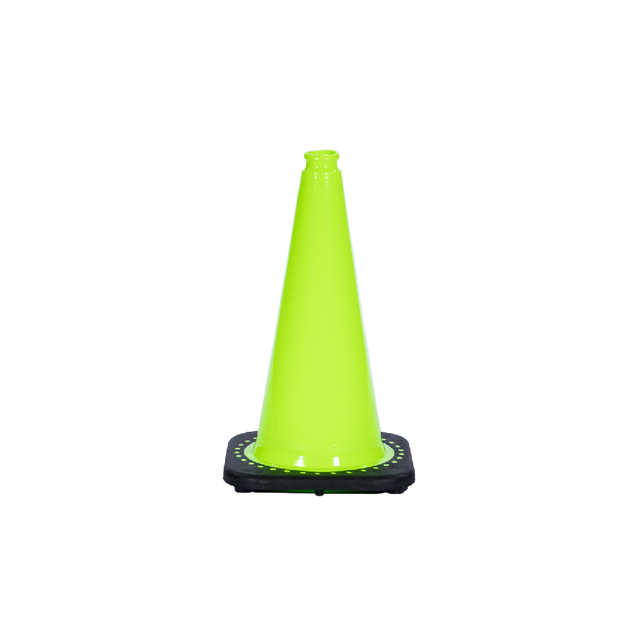18 inch lime traffic cone