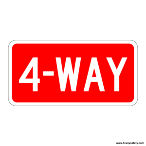 R1-3 4-WAY Sign