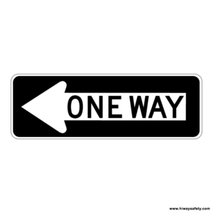 R6-1L ONE WAY Arrow Sign