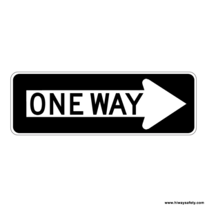 R6-1R ONE WAY Arrow Sign