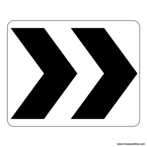 R6-4 Roundabout Directional Chevrons Sign