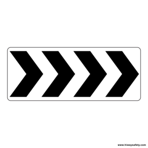 R6-4b Roundabout Directional Chevrons Sign