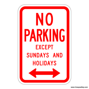 R7-3 NO PARKING Sign