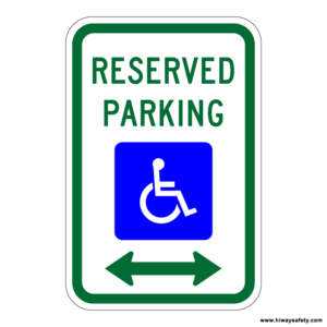 R7-8 RESERVED PARKING Sign