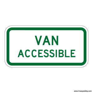 R7-8a VAN ACCESSIBLE Sign