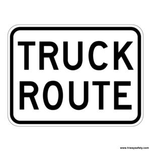 R14-1 TRUCK ROUTE Sign