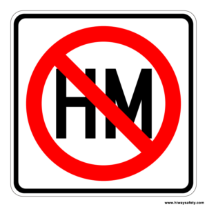R14-3 No Hazardous Materials Sign