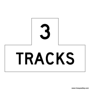 R15-2 X TRACKS Sign
