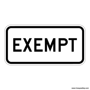 R15-3 EXEMPT Sign