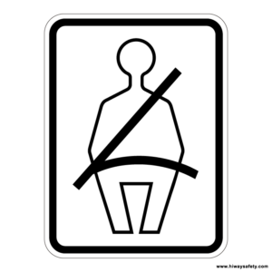 R16-1 Seatbelt Sign