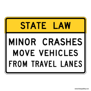 R16-4 MINOR CRASHES Sign