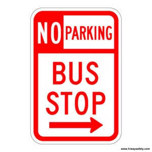 R7-107 NO PARKING BUS STOP Sign