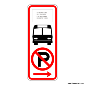 R7-107a Bus No Parking Sign
