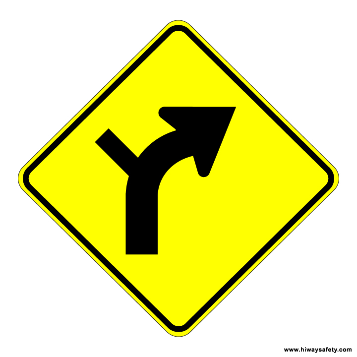 W1-10R Horizontal Alignment Sign