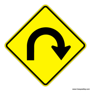 W1-11 Hairpin Curve Sign