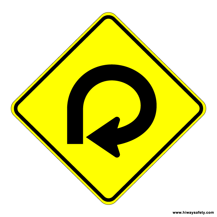 W1-15 270 Degree Loop Sign