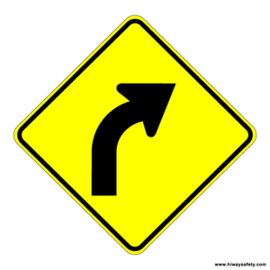 W1-2R Curve Sign