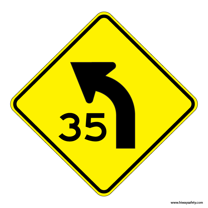W1-2aL Curve Sign