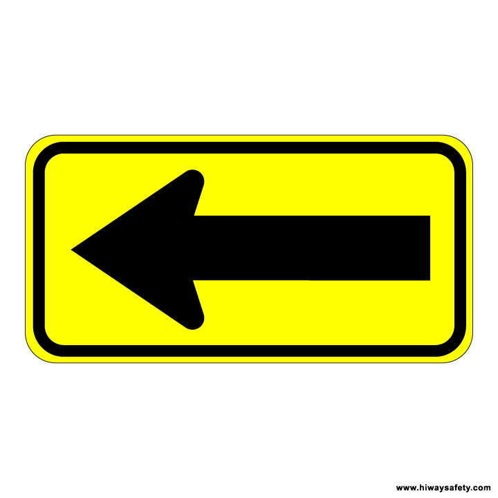W1-6 Arrow Sign