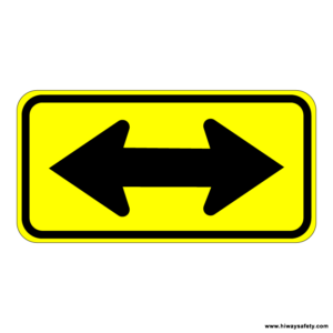 W1-7 Double Arrow Sign