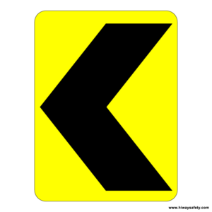 W1-8 Chevron Alignment Sign