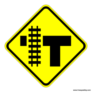 W10-4L Tracks Sign