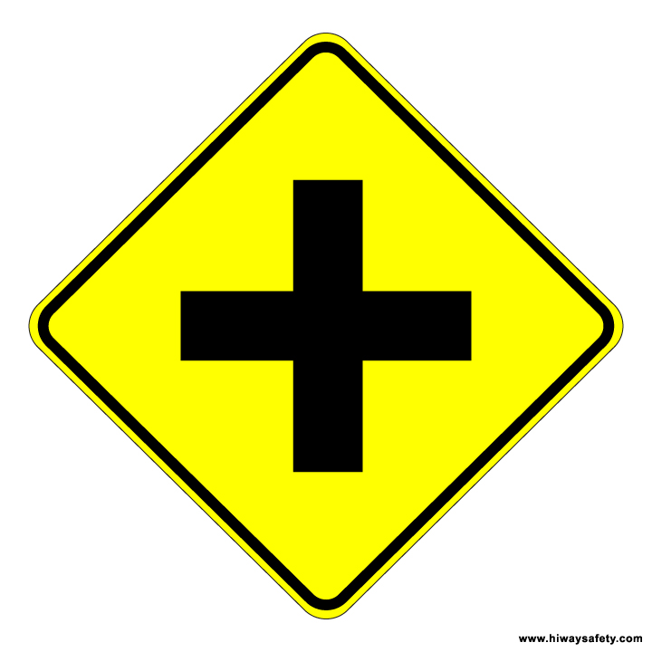 W2-1 Cross Road Sign
