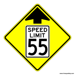 W3-5 Speed Reduction Sign