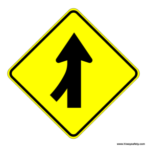 W4-1L Merge Sign