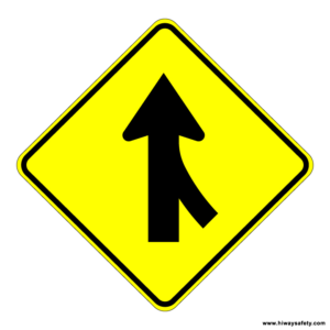 W4-1R Merge Sign