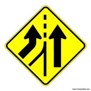 W4-3L Added Lane Sign