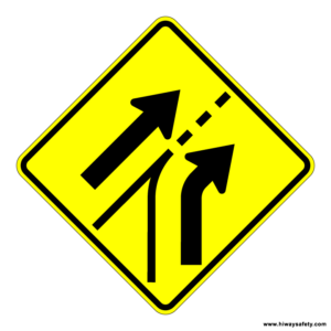 W4-6 Entering Roadway Sign