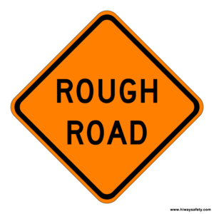 W8-8 ROUGH ROAD Sign