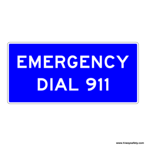 D12-4 EMERGENCY DIAL 911 Sign