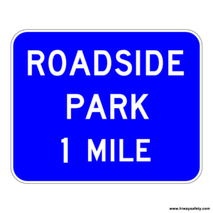 D5-5d ROADSIDE PARK Distance Sign