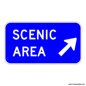D6-3 Scenic Area Exit Direction Sign