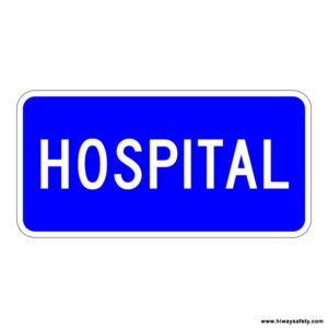D9-13a HOSPITAL Sign