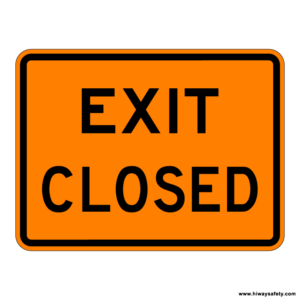 E5-2a EXIT CLOSED Sign