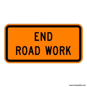 G20-2 END ROAD WORK Sign