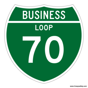 M1-2 Business Loop Sign