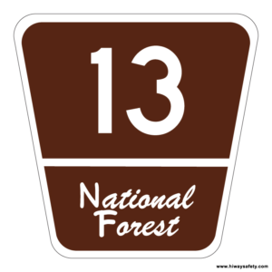 M1-7 Forest Route Sign